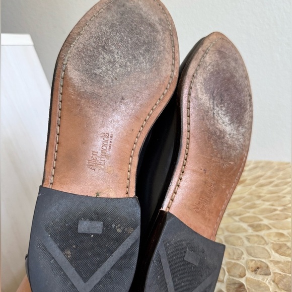 Allen Edmonds Woodstock Men\'s Black and Brown Leather Loafers size 8.5 D